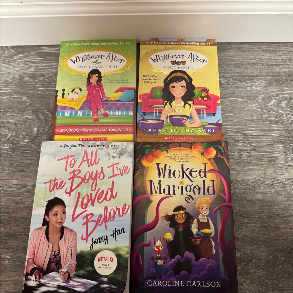 8 Books; Whatever after, Captain Underpants, etc